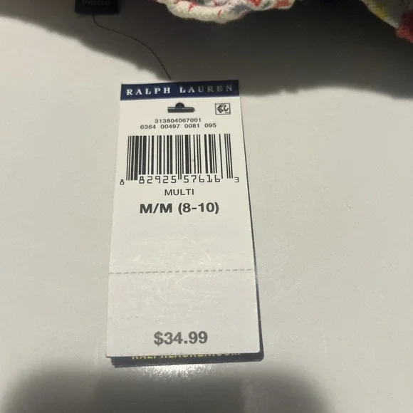 Polo Ralph Lauren Girls M Shorts Patchwork  Multicolor Shorts Sz 8-10 - Picture 6 of 6